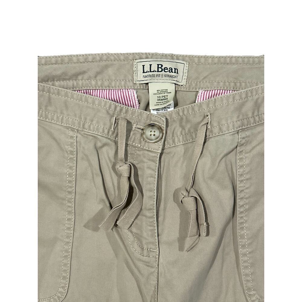 L.L. Bean Favorite Fit Tan Hiking Pants Straight Leg Women’s 10 Petite (32x29) - Picture 4 of 8